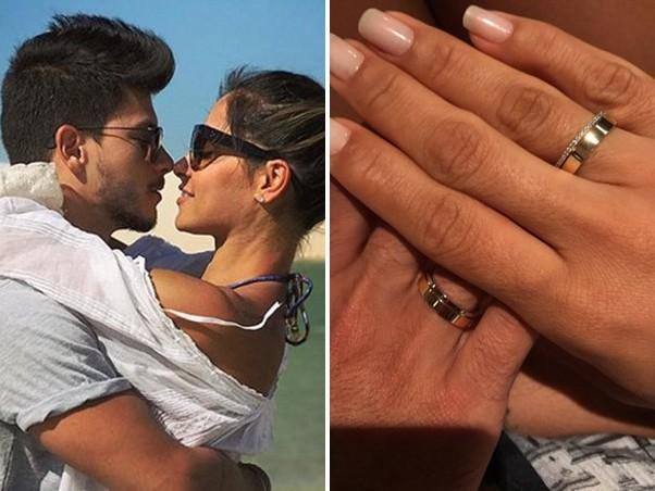 Mayra Cardi mostra aliança de noivado e surpresa de Arthur Aguiar