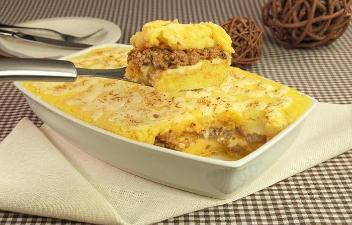 Receita: Polenta Recheada (Crédito: Reprodução)