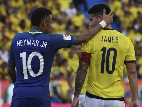 James Rodríguez revela o que falou para Neymar durante o jogo