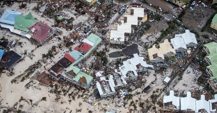 Destruição provocada pelo furacão Irma (Crédito: AFP)