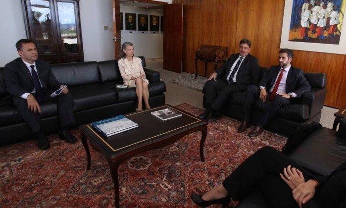 Cármen Lúcia, recebe o diretor-geral da PF, Fernando Segóvia e equipe