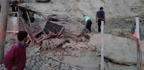 Terremoto no Peru deixa mortos e feridos (Crédito: Xinhua/Coen/Andina)
