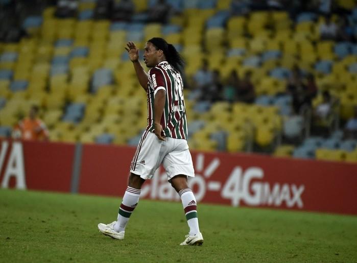 Ronaldinho jogou em 2015 pelo Fluminense (Crédito: Reprodução )