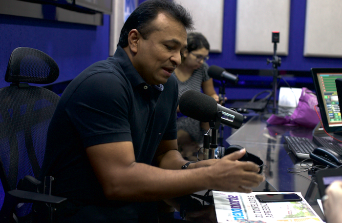 Fábio Abreu em entrevista na Rádio Jornal MN (Crédito: Afonso Leite)