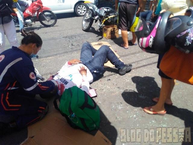 Veículo invade preferencial e deixa 2 pessoas feridas em Parnaíba