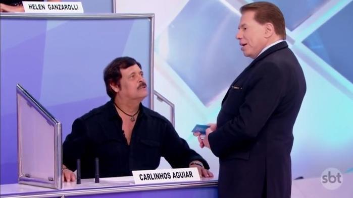 Carlinhos Aguiar e Sílvio Santos
