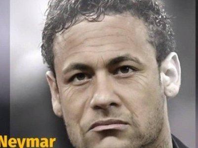 Site mostra como Neymar, Messi e CR7 serão daqui a 40 anos