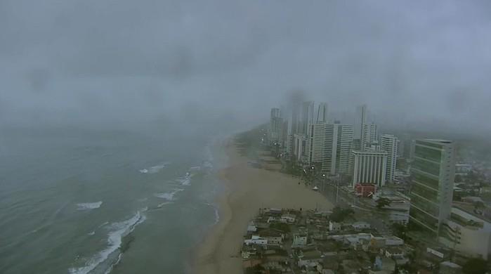 Imagem captada pelo Globocop antes da queda  (Crédito: Reprodução/TV Globo)