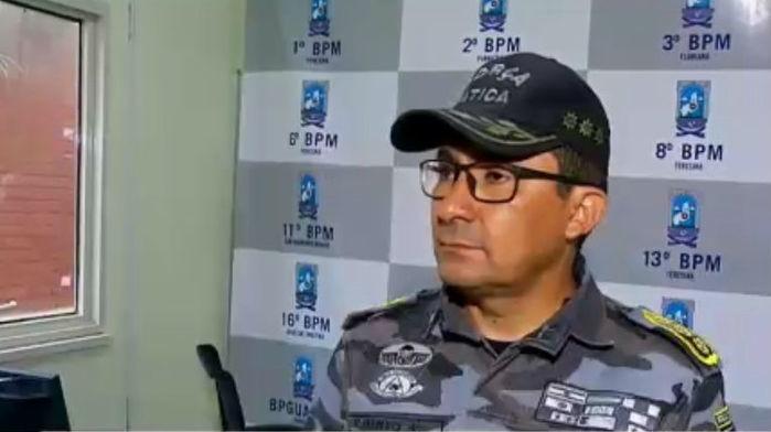 Comandante de Operações Especiais da Polícia Militar, coronel Alberto (Crédito: Rede Meio Norte)