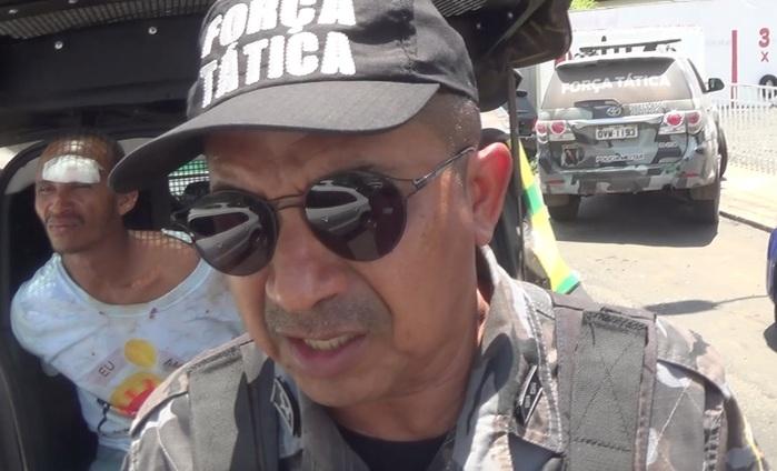 Polícia realizou a prisão do suspeito (Crédito: Reprodução/TVMN)