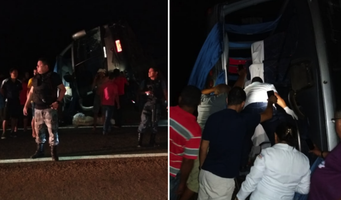 Acidente com ônibus na BR-316, no Maranhão
