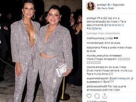 Mariana Rios e Preta Gil vão para evento de moda com a mesma roupa