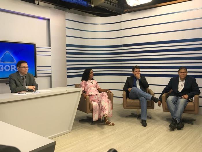 Luciane Santos é sabatinada no Agora da Rede Meio Norte (Crédito: W. Benário/´Portal Meio Norte)