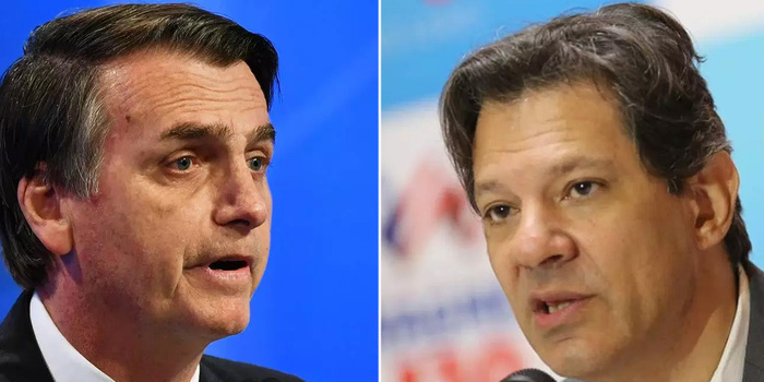 Pesquisa CNT/MDA: Bolsonaro tem 57% de votos válidos e Haddad 43%