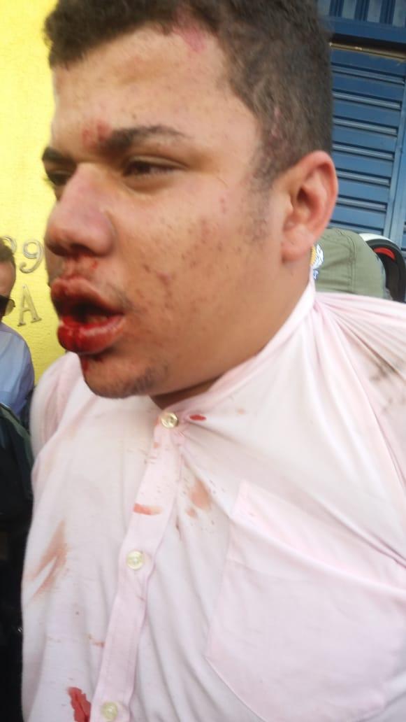 Acusado foi capturado por populares (Crédito: Reprodução)