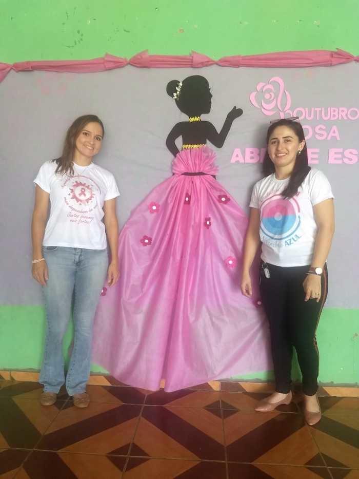 Enfermeiras Kaline Fonseca de Sousa e Ionara Luiz da Costa (Crédito: Aristeu Carvalho)