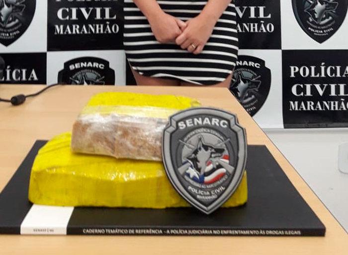 Droga apreendida em Timon (Crédito: Senarc/ Divulgação)