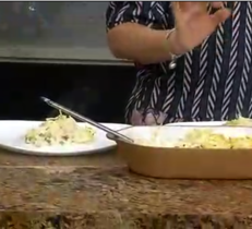 Receita de filé de pargo ao molho pesto com batatas e farofa; veja