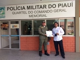 Júnior do Gás é homenageado em solenidade pela Polícia Militar