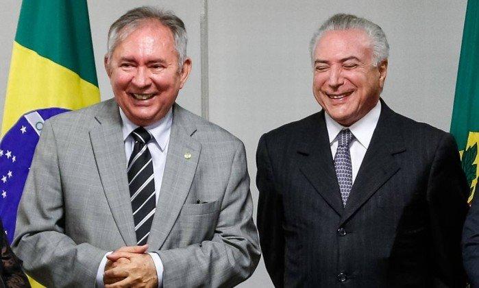 João Henrique  Sousa e Michel Temer (Crédito: Marcos Correa / Presidência da República)