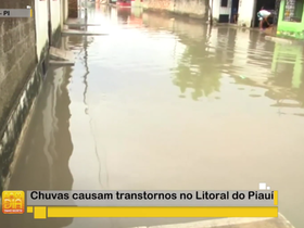 Chuvas causam transtornos no litoral do Piauí