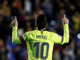 Messi acaba com o Levante e comanda goleada do Barcelona