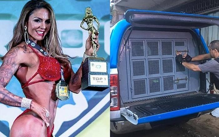 Polícia afirma que fisiculturista fornecia drogas para o chefe do tráfico em Itaperuna (Crédito: Reprodução redes sociais e Éder Souza/Inter TV)