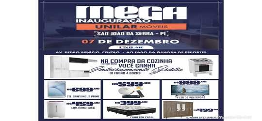 Será nesta sexta feira inauguração da Unilar Móveis