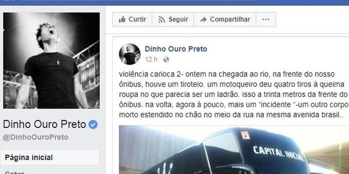 Ônibus da banda Capital Inicial sofre tentativa de assaltado no Rio