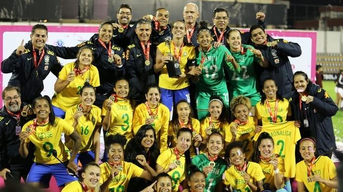Seleção brasileira feminina sub-20 (Crédito: CBF)