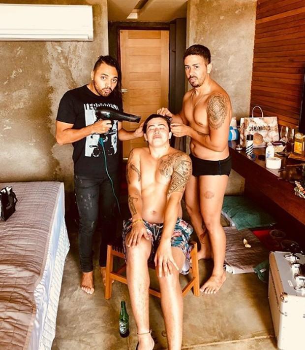 Whindersson Nunes e os amigos Carlinhos Maia e Tirulipa (Crédito: Reprodução/ Instagram )
