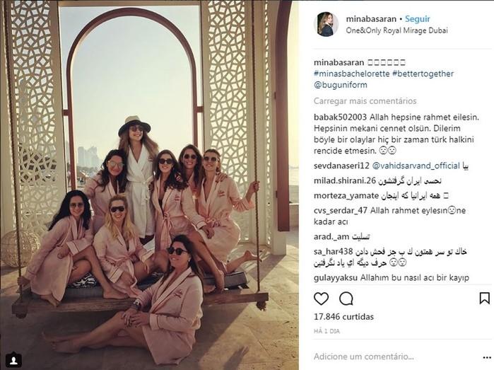 Mina Basaran e as amigas em hotel luxuoso antes da tragédia