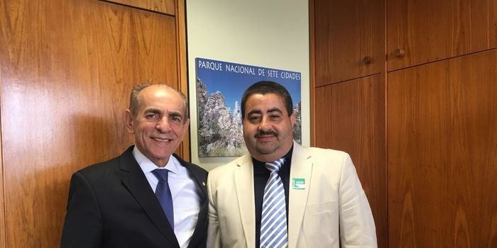 Antonio Neto esteve presente no gabinete do Deputado Marcelo Castro
