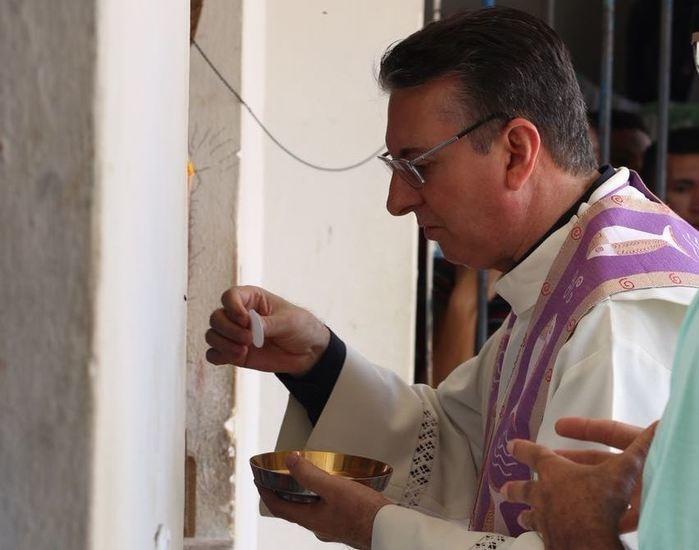 Celebração na Penitenciária Regional de Oeiras (Crédito: Reprodução )