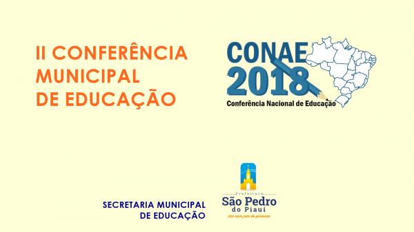São Pedro do Piauí realizará II Conferência Municipal de Educação