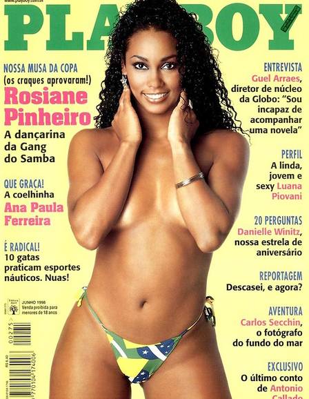 Rosiane Pinheiro posou nua para a Playboy em 1998