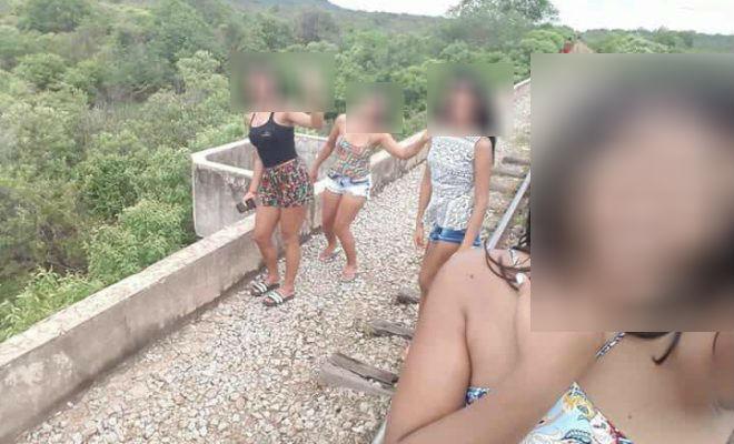 Jovens caem de ponte em Castelo do Piauí (Crédito: Reprodução)