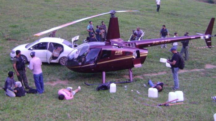 Helicóptero do ex-deputado foi apreendido com 445 Kg de cocaína