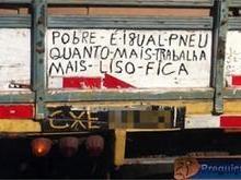 As melhores frases de para-choques de caminhão
