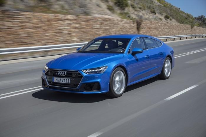 Audi A7 tem sistema híbrido leve para auxiliar na partida e no start-stop (Crédito: Divulgação)