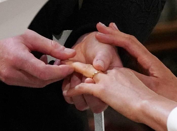 Harry e Meghan Markle se casam (Crédito: Jonathan Brady/Pool via Reuters)