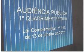 Audiência Pública 1º Quadrimestre/2018-Saúde