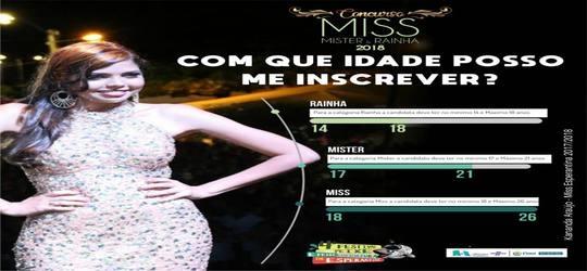 Inscrições abertas para Miss, Mister , Rainha do festival do peixe