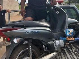 Força Tática recupera moto tomada de assalto de filho de empresário