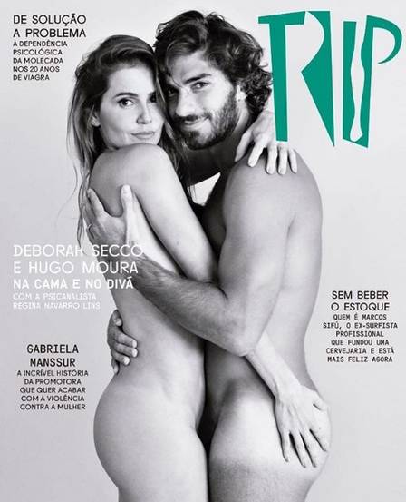 Deborah Secco e Hugo Moura em ensaio quente