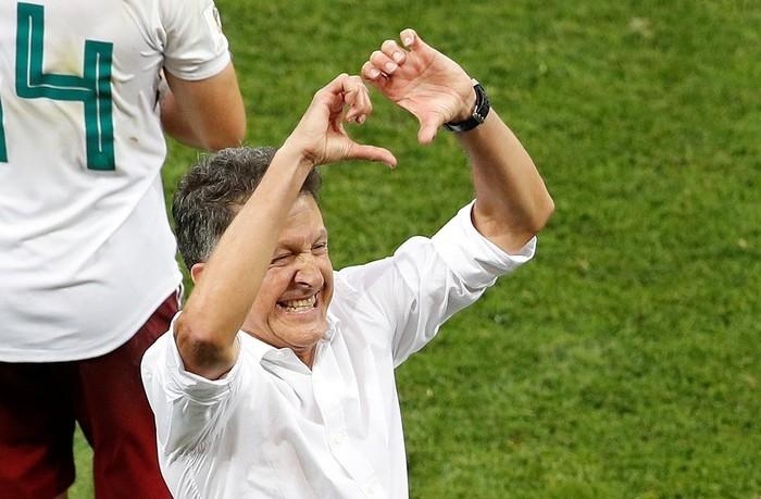 Osorio em comemoração após vitória sobre a Coreia (Crédito: Reuters)