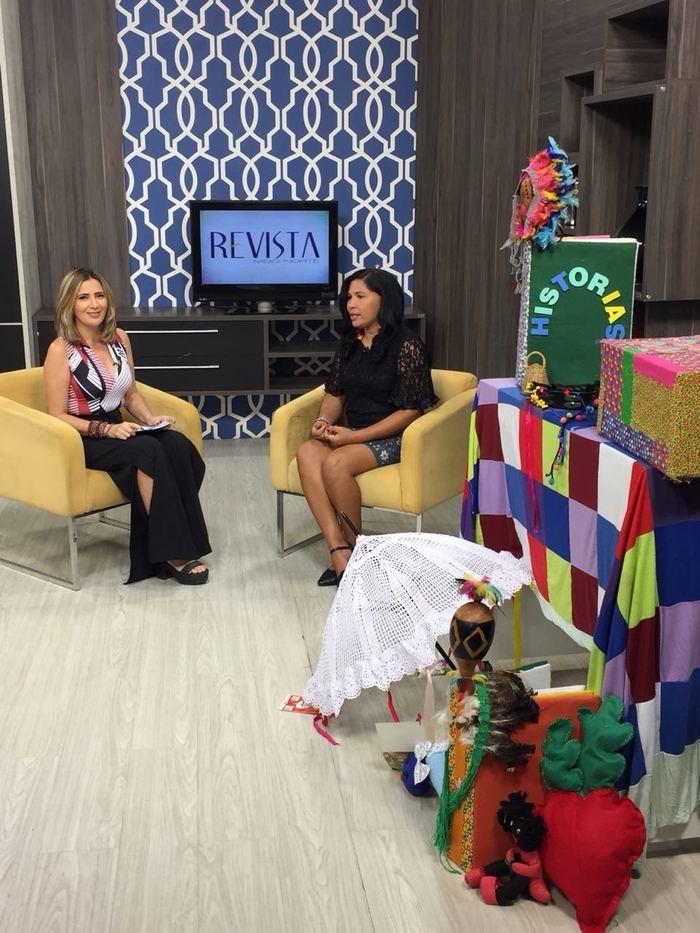 Programa Revista Meio Norte recebe a contadora de histórias Carla Sena (Crédito: Waldelúcio Barbosa)