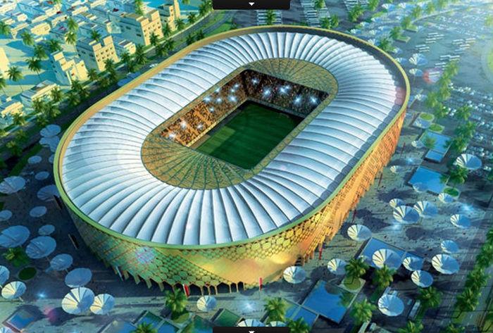 O Qatar University, que terá capacidade para 43.520 lugares, também terá uma redução de espaço para torcedores após a Copa (Crédito: Divulgação)
