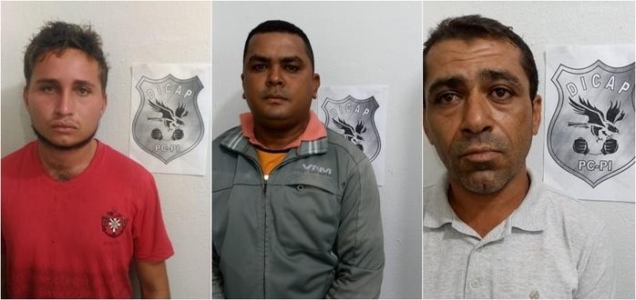 Israel,Diginaldo e Alan (Crédito: Divulgação/SSP-PI)