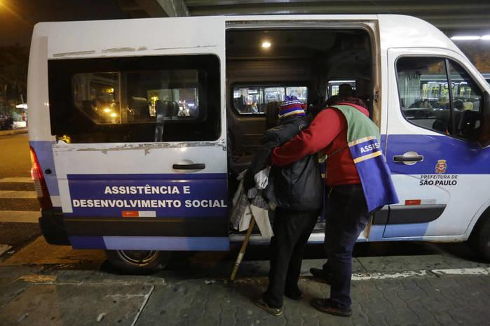 Wilson Teles trabalhava como coordenador dos motoristas que rodam a cidade para acolher moradores de rua (Crédito: Nelson Antonie/Folhapress)
